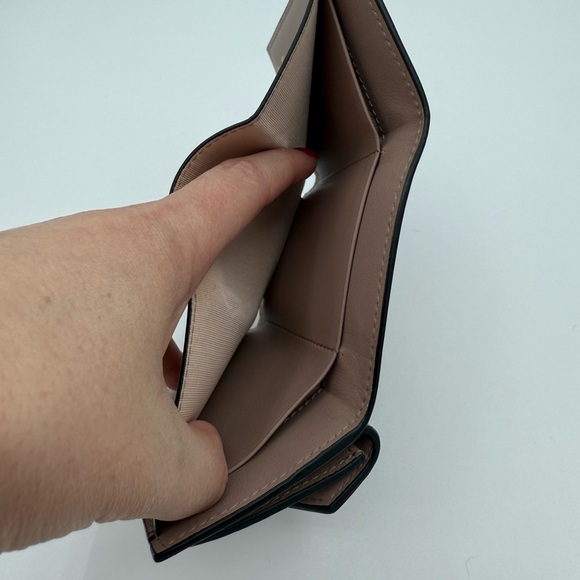 Valentino Taupe Wallet with Gold Studs - Picture 9 of 10